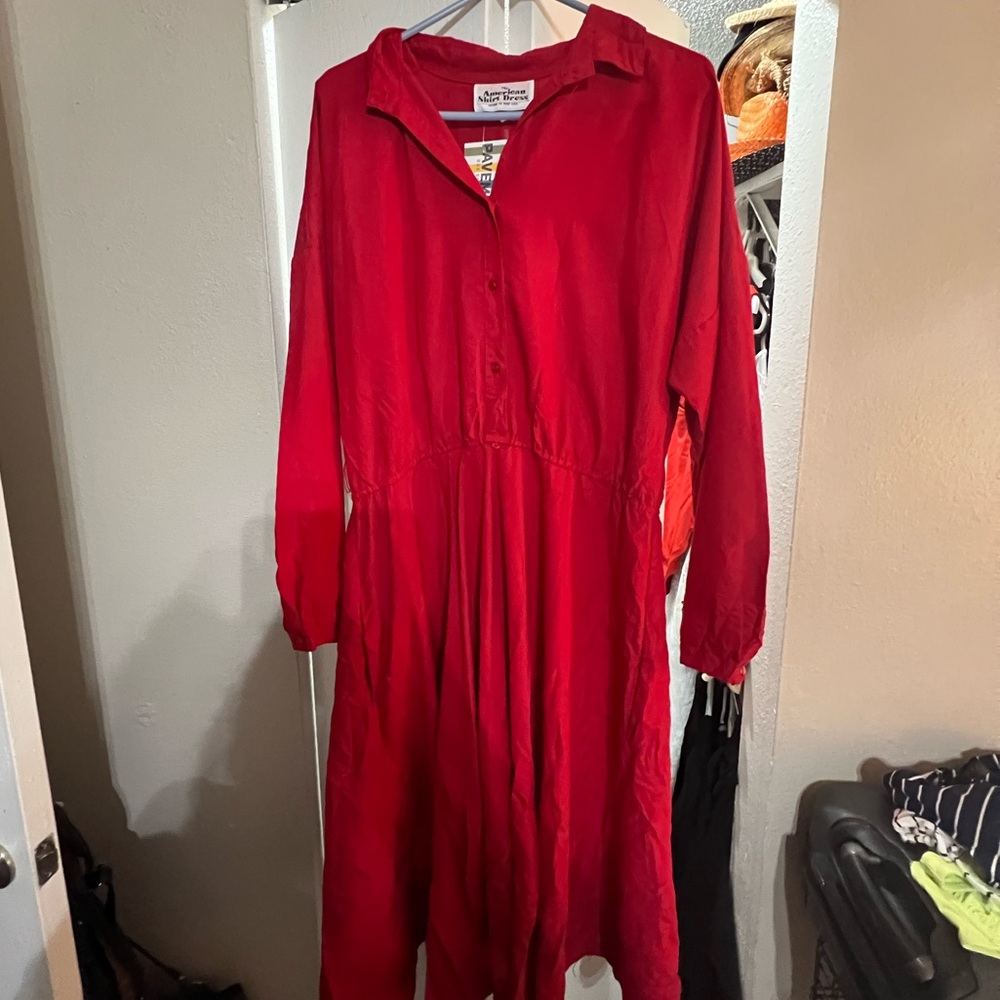 Vintage red dress  XL